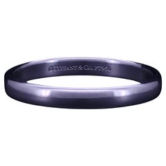 TIFFANY 
Co. Forever Platinum 3mm Lucida Wedding Band Ring size 9.25