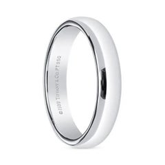TIFFANY & Co. Forever Platinum 4.5mm Lucida Wedding Band Ring 10