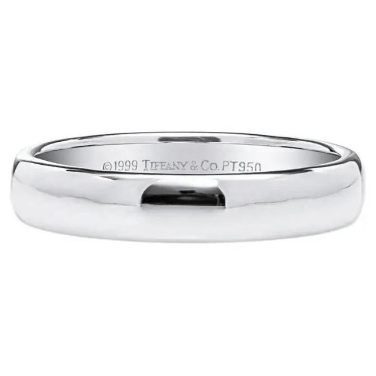 TIFFANY & Co. Forever Platin 4,5 mm Lucida Ehering 10 im Zustand „Neu“ im Angebot in Los Angeles, CA