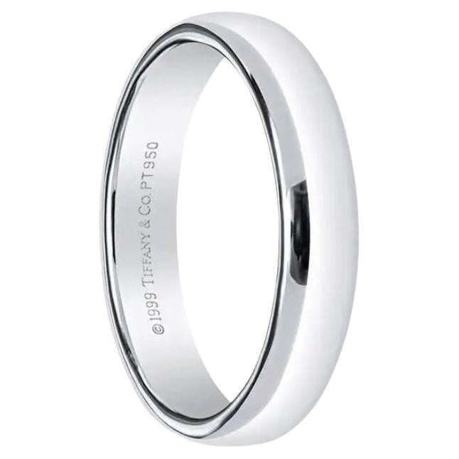TIFFANY & Co. Forever Alianza de Platino 4,5 mm Lucida 10