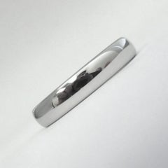 TIFFANY & Co. Forever Platinum 4.5mm Lucida Wedding Band Ring 10.5 New