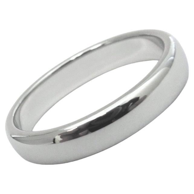 TIFFANY 
Co. Forever Platinum 4.5mm Lucida Wedding Band Ring 10.5 New