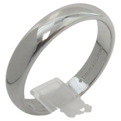 TIFFANY & Co. Forever Platinum 4.5mm Lucida Wedding Band Ring 11.5