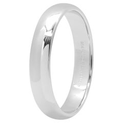 TIFFANY & Co. Forever Platin 4,5 mm Lucida Ehering 11,5 Herrenring