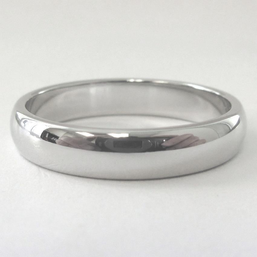 TIFFANY & Co. Forever Platinum 4.5mm Lucida Wedding Band Ring 12 Men's For Sale 2