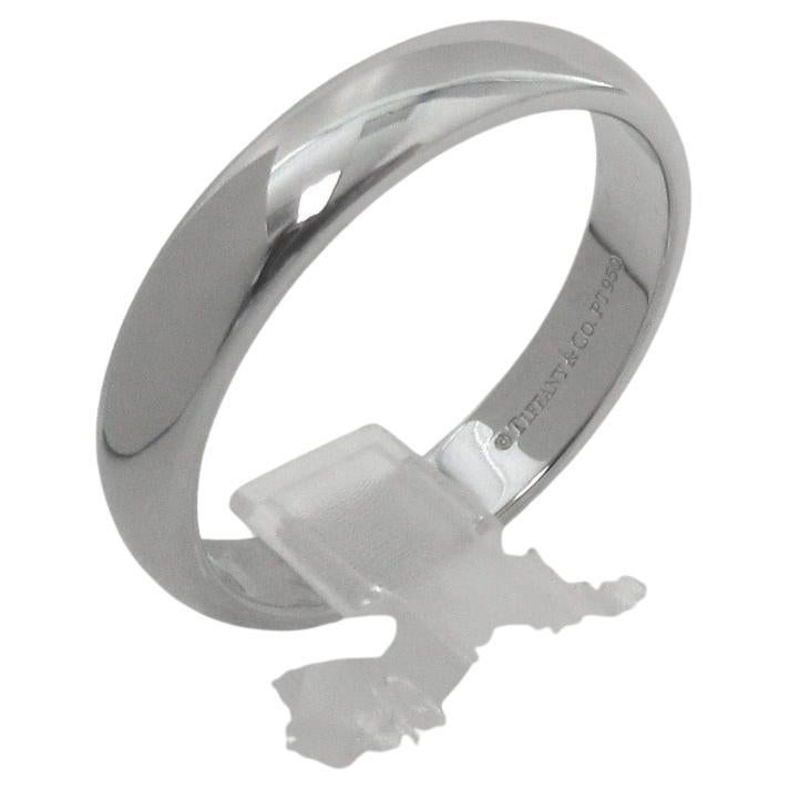 TIFFANY & Co. Forever Alianza de Platino 4,5 mm Lucida 12 Hombres