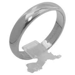 TIFFANY & Co. Forever Platinum 4.5mm Lucida Wedding Band Ring 12 Men's