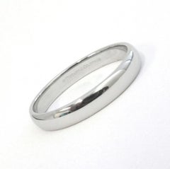 TIFFANY & Co. Anello Forever Platinum 4.5mm Lucida Wedding Band 15