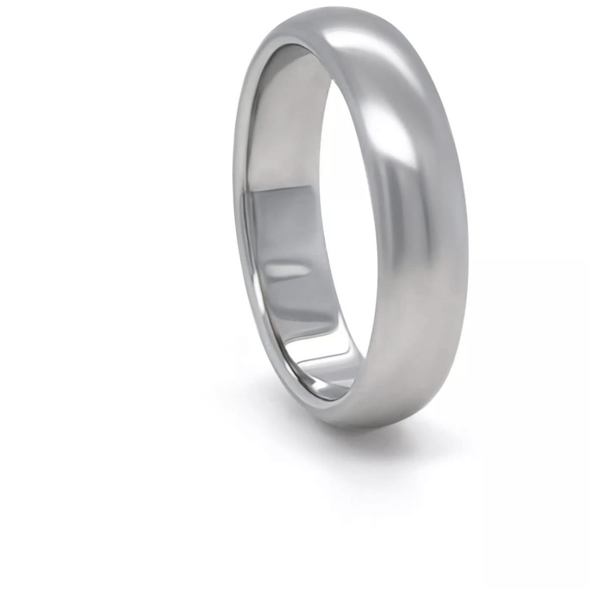 TIFFANY & Co. Forever Platin 4,5 mm Lucida Ehering 6 für Damen oder Herren im Angebot
