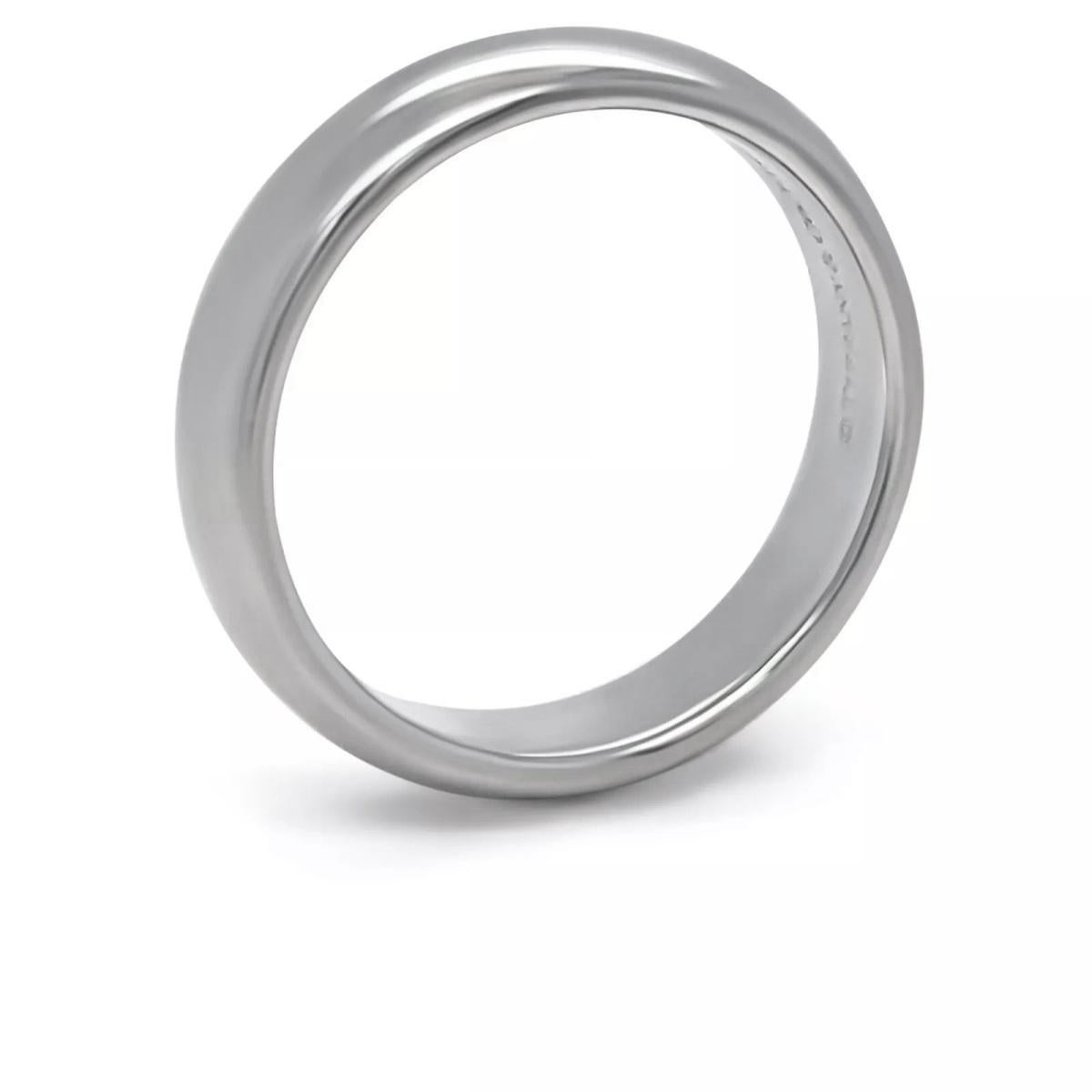 TIFFANY & Co. Forever Platin 4,5 mm Lucida Ehering 6 im Angebot 3