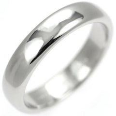 TIFFANY & Co. Forever Platinum 4.5mm Lucida Wedding Band Ring 7