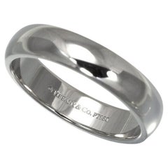 TIFFANY & Co. Forever Platinum 4.5mm Lucida Wedding Band Ring 7