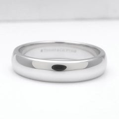 TIFFANY & Co. Forever Platinum 4.5mm Lucida Wedding Band Ring 7.5 New