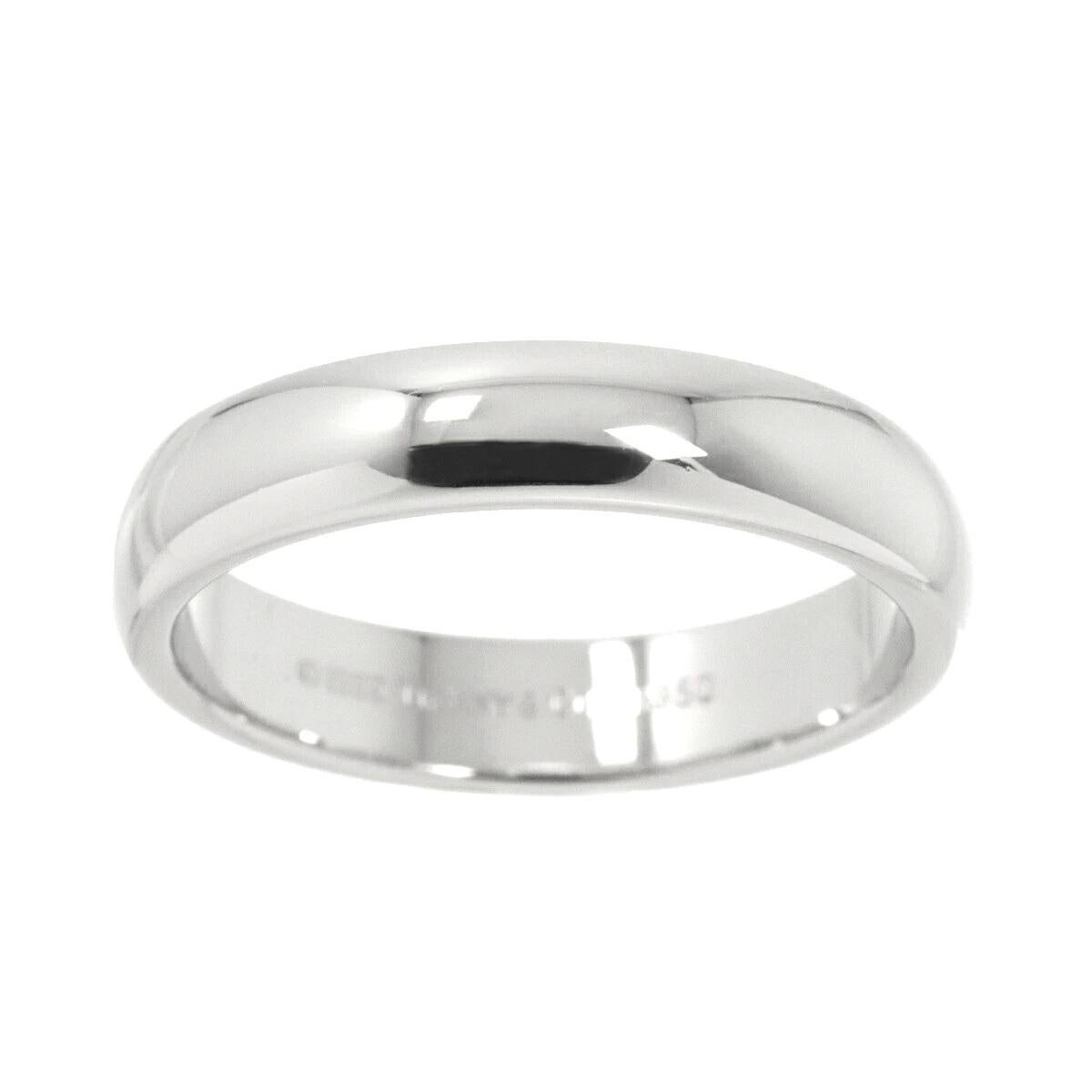 TIFFANY & Co. Forever Platinum 4.5mm Lucida Wedding Band Ring 7.5 New Neuf - En vente à Los Angeles, CA