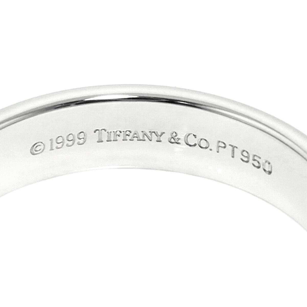 TIFFANY & Co. Forever Platinum 4.5mm Lucida Wedding Band Ring 7.5 New en vente 2
