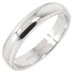 TIFFANY & Co. Forever Platinum 4.5mm Lucida Wedding Band Ring 7.5 New