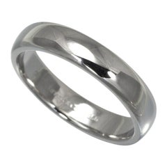 TIFFANY & Co. Anello Forever Platinum 4.5mm Lucida Wedding Band 8