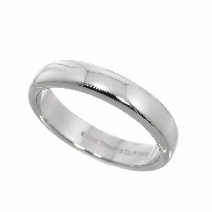TIFFANY & Co. Forever Platin 4,5 mm Lucida Ehering 9 für Damen oder Herren im Angebot
