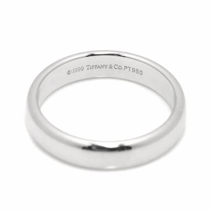 TIFFANY & Co. Forever Platinum 4.5mm Lucida Wedding Band Ring 9 For Sale 1