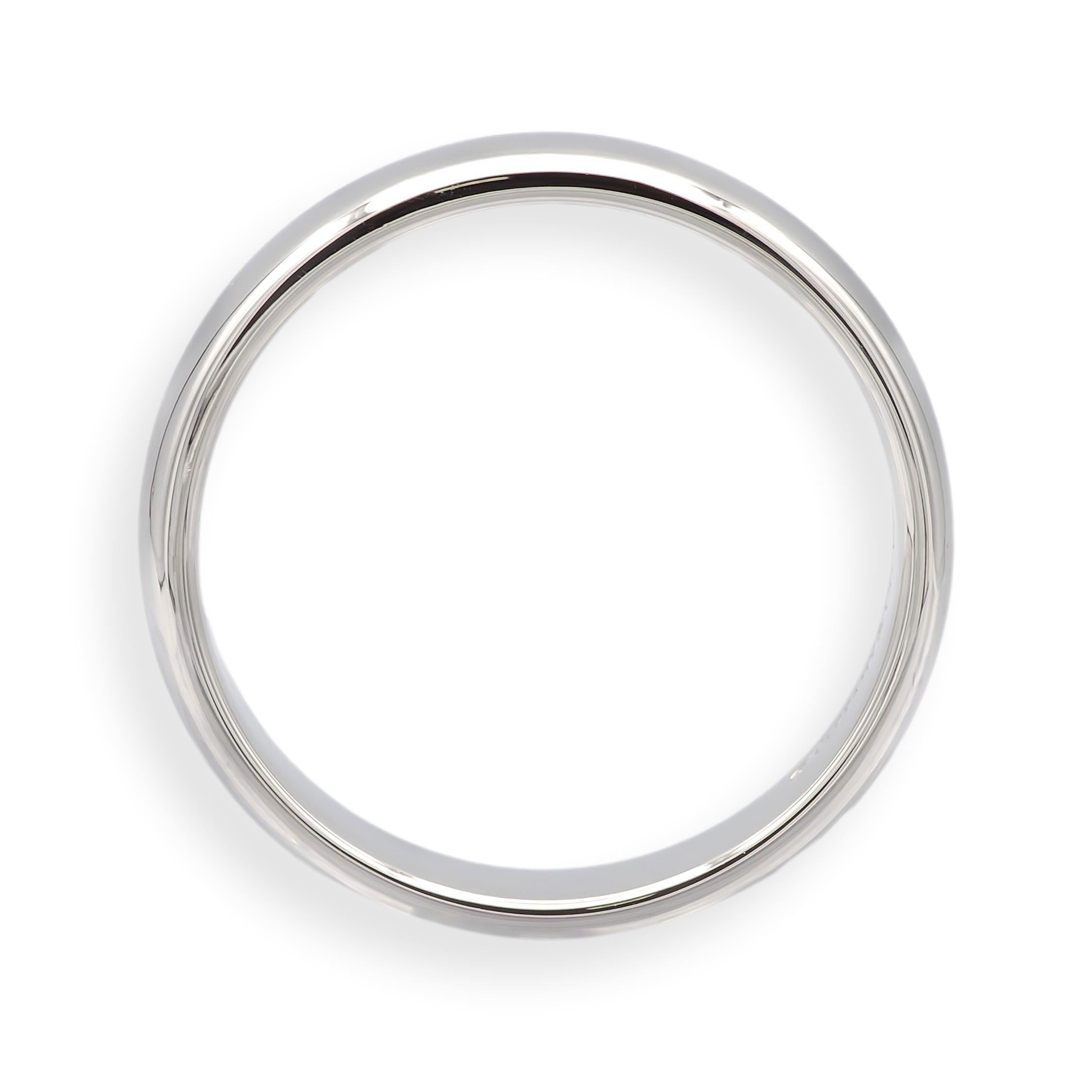 Tiffany & Co. Forever Platin 4.4 mm Ehering Größe 8,5, in Karton enthalten im Angebot 5