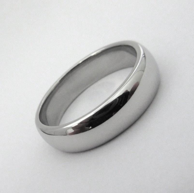 TIFFANY & Co. Forever Platinum 6mm Lucida Wedding Band Ring 10 Unisexe en vente