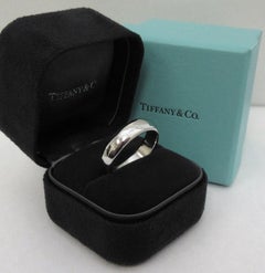 TIFFANY & Co. Forever Platinum 6mm Lucida Wedding Band Ring 10.5