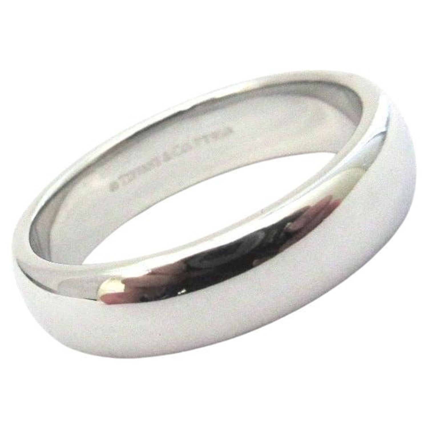Tiffany and Co. Forever Platinum Lucida Wedding Band Ring 5.5 For Sale at  1stDibs | tiffany co alyans, tiffany forever, forever ring tiffany