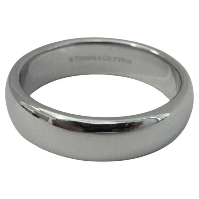 TIFFANY
Co. Alliance en platine Forever 6mm Lucida 10,5