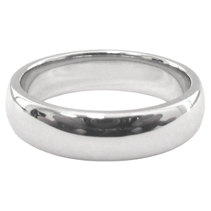 TIFFANY & Co. Forever Platinum 6mm Lucida Wedding Band Ring 10.5 For Sale