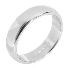 TIFFANY & Co. Forever Platinum 6mm Lucida Wedding Band Ring 10.5 New