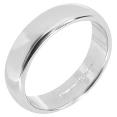 TIFFANY & Co. Forever Platinum 6mm Lucida Wedding Band Ring 10.5 New