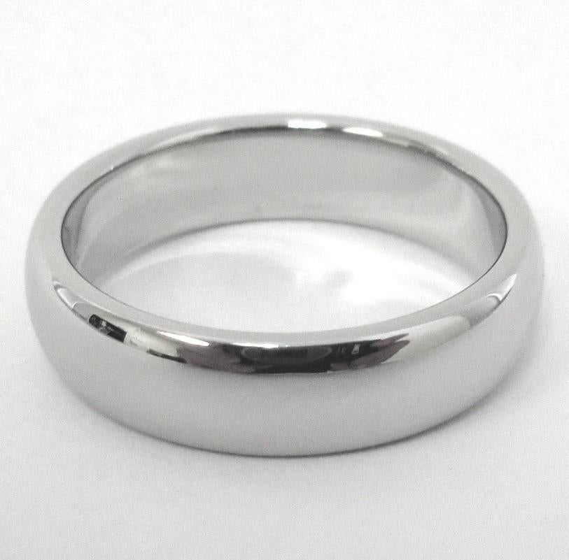 TIFFANY & Co. Forever Alianza de Platino 6 mm Lucida 11 Hombres en venta 4
