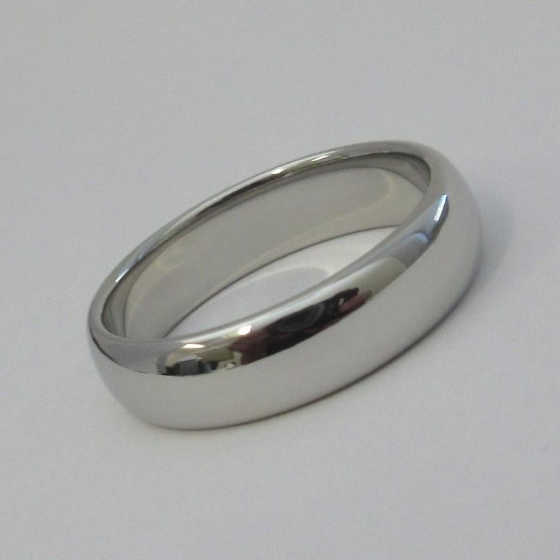 Men's TIFFANY & Co. Forever Platinum 6mm Lucida Wedding Band Ring 11.5 For Sale