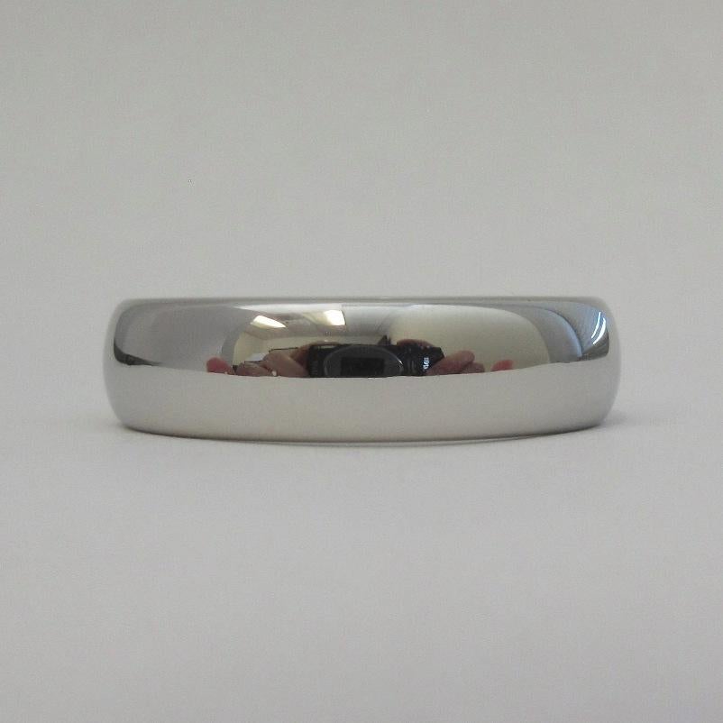TIFFANY & Co. Forever Platinum 6mm Lucida Wedding Band Ring 11.5 For Sale 1