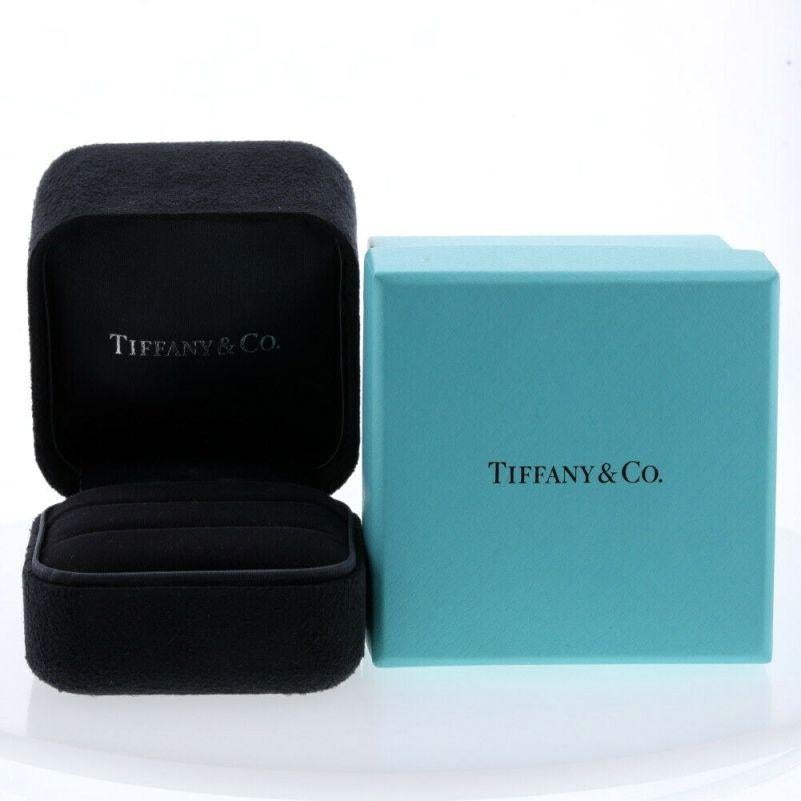 TIFFANY & Co. Forever Platinum 6mm Lucida Wedding Band Ring 11.5 Men's New In New Condition For Sale In Los Angeles, CA
