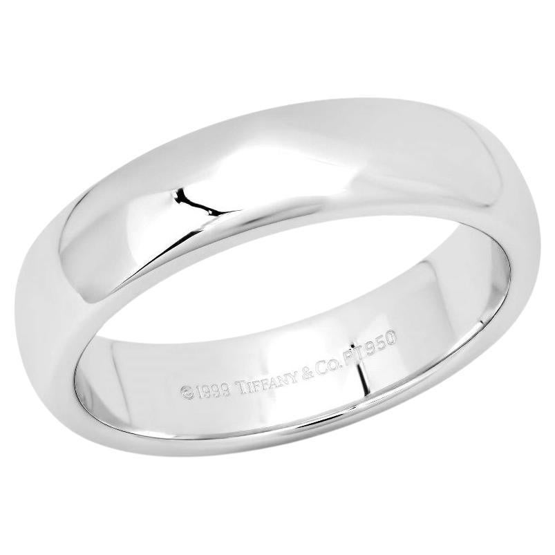TIFFANY & Co. Forever Platinum 6mm Lucida Wedding Band Ring 11.5 Men's New