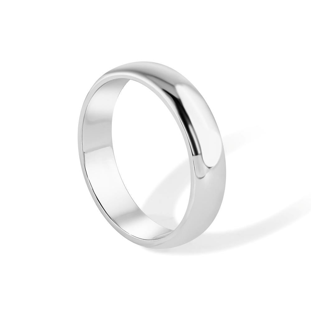 TIFFANY & Co. Für immer Platin 6mm Lucida Hochzeit Band Ring 12.5 für Damen oder Herren im Angebot
