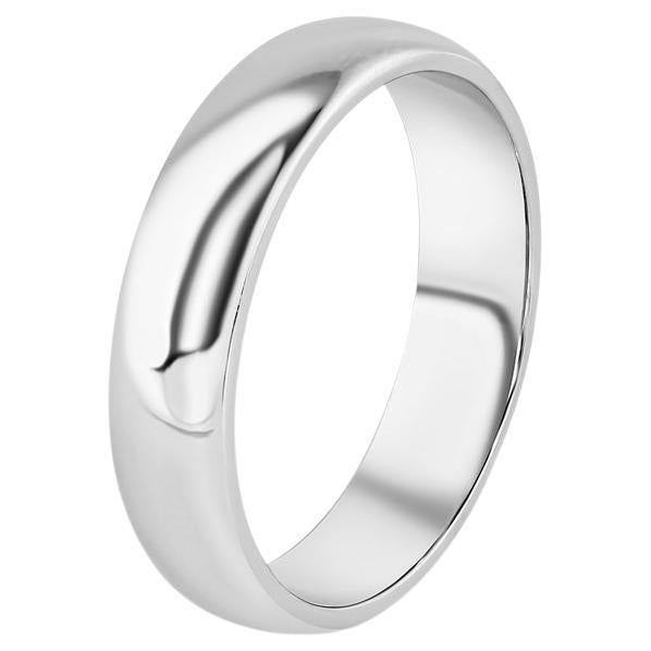 TIFFANY & Co. Für immer Platin 6mm Lucida Hochzeit Band Ring 12.5