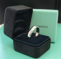 TIFFANY & Co. Forever Platinum 6mm Lucida Wedding Band Ring 13 Men's