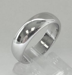 TIFFANY & Co. Forever Platinum 6mm Lucida Wedding Band Ring 8