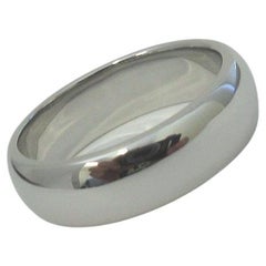 TIFFANY & Co. Forever Platinum 6mm Lucida Wedding Band Ring 8