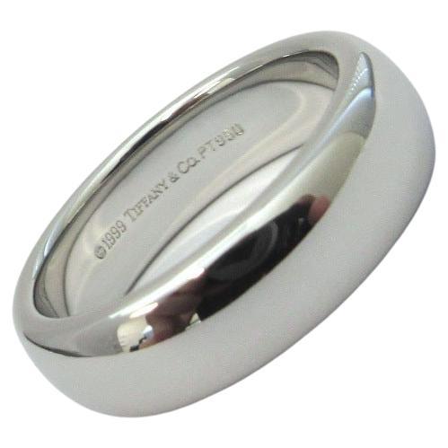 TIFFANY & Co. Forever Platinum 6mm Lucida Wedding Band Ring 8 New For Sale