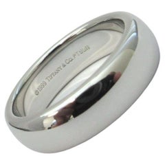 TIFFANY & Co. Forever Platinum 6mm Lucida Wedding Band Ring 8 New