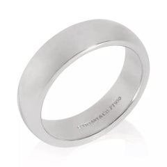 TIFFANY & Co. Forever Platinum 6mm Lucida Wedding Band Ring 8.5
