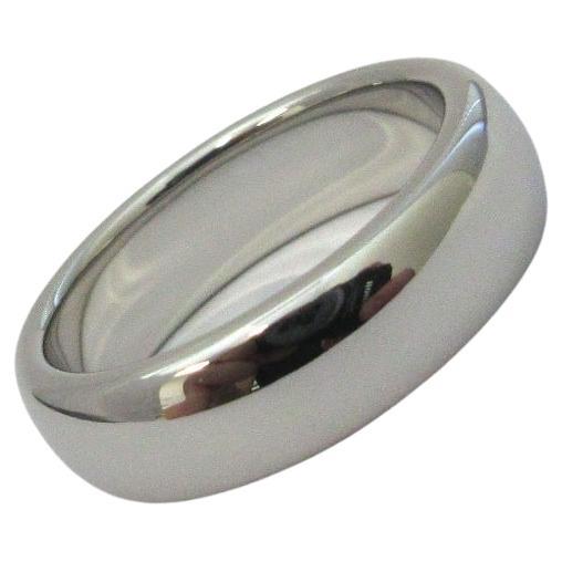TIFFANY & Co. Forever Platinum 6mm Lucida Wedding Band Ring 8.5 For Sale