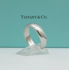 TIFFANY & Co. Forever Platinum 6mm Lucida Wedding Band Ring 9.5