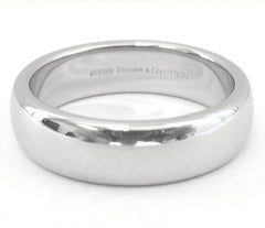 TIFFANY & Co. Forever Platinum 6mm Lucida Wedding Band Ring 9.5