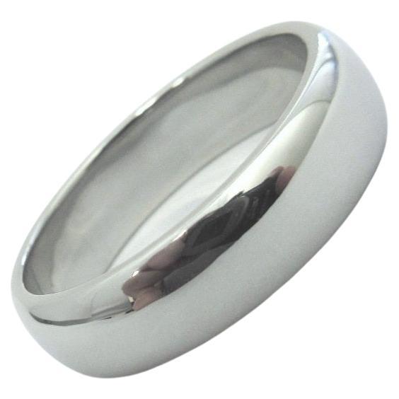 TIFFANY & Co. Forever Platinum 6mm Lucida Wedding Band Ring 9.5 For Sale