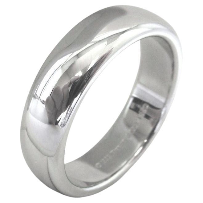 TIFFANY & Co. Forever Platinum 6mm Lucida Wedding Band Ring 9.5 For Sale