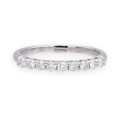 Tiffany & Co. Forever Platinum 9-Stone Half Circle Round Diamond Band Ring
